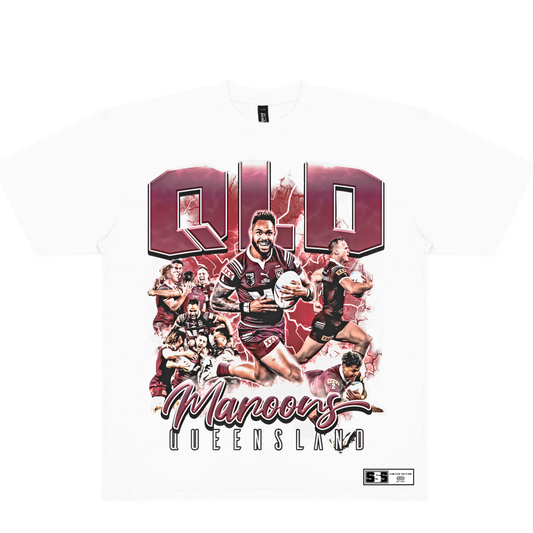 QLD HEAVYWEIGHT GRAPHIC TEE