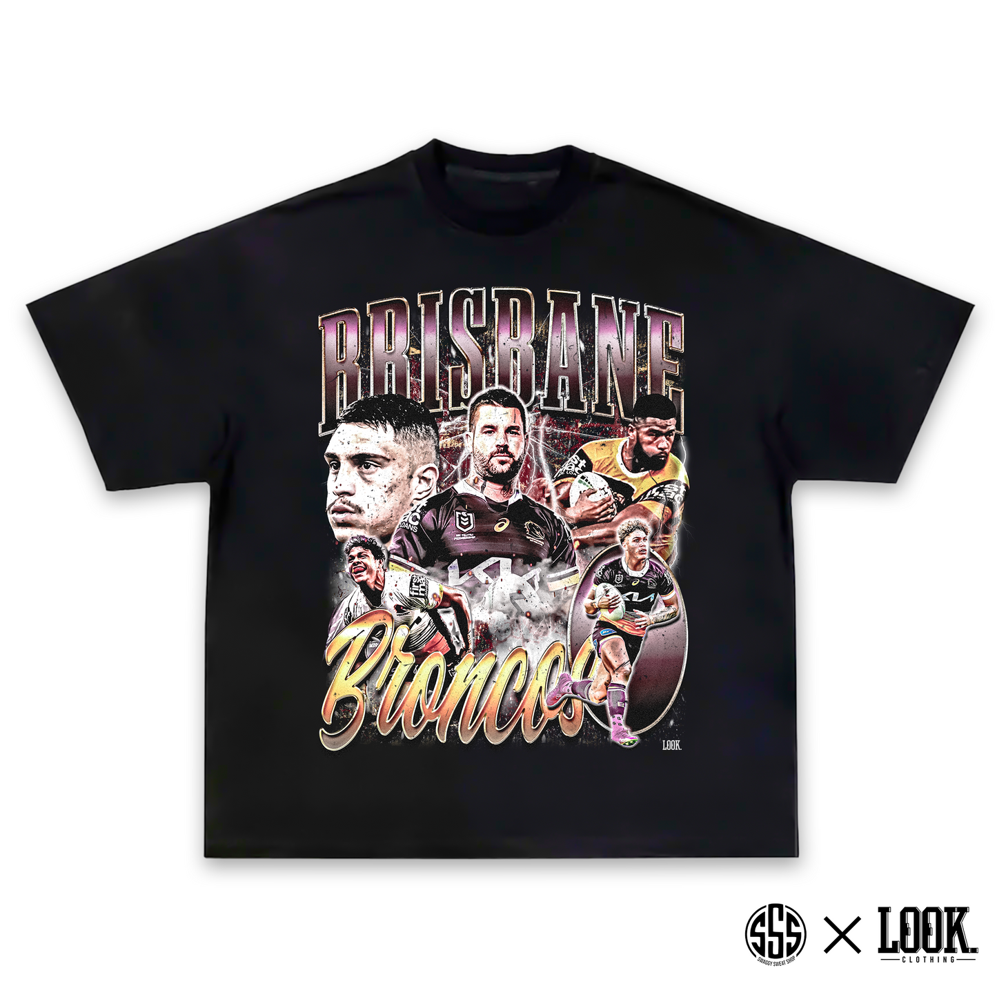 Brisbane Broncos - ADULTS Graphic Tee x LOOK.