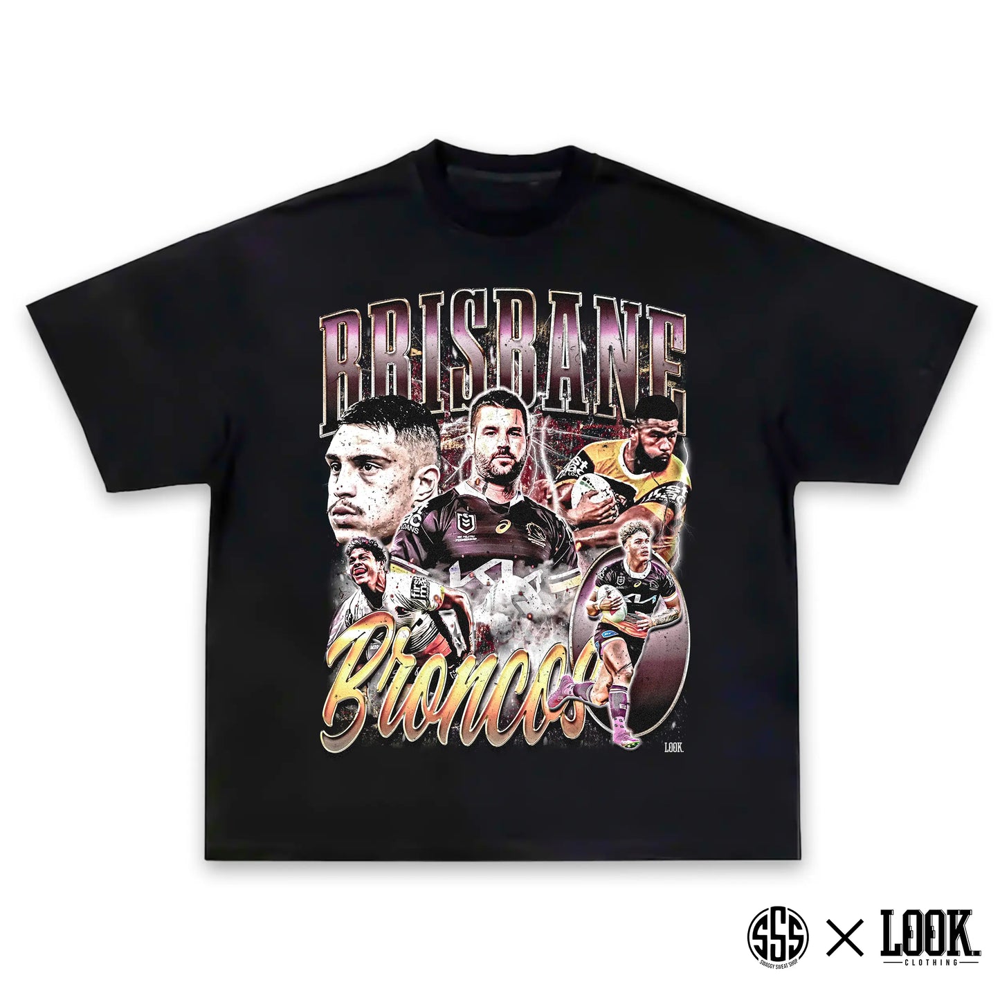 Brisbane Broncos - ADULTS Graphic Tee x LOOK. STREET CULTURE CO