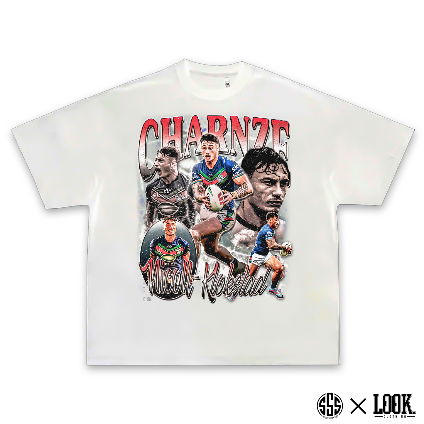 Charnze Nicoll-Klokstad (NZ Warriors) - ADULTS Graphic Tee x LOOK.