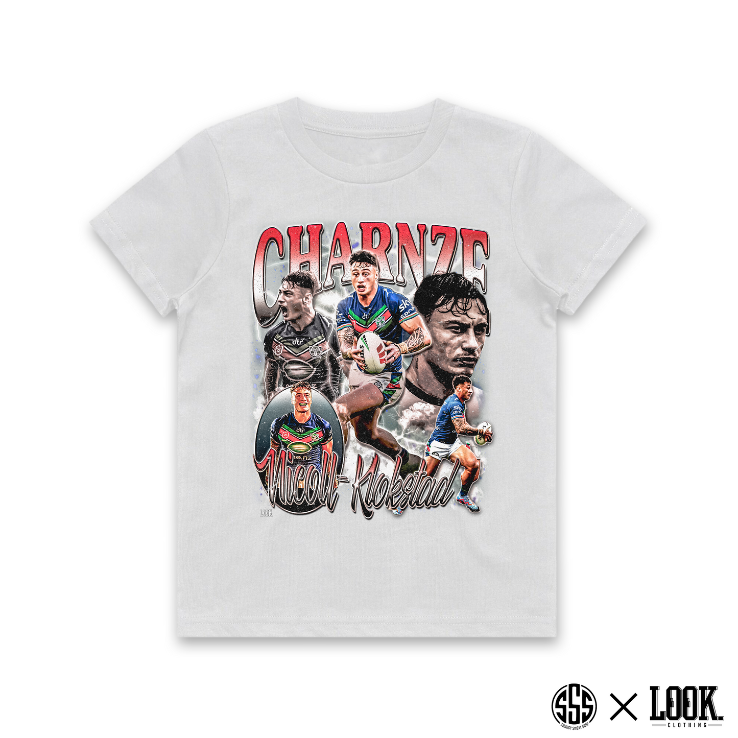 Charnze Nicoll-Klokstad (NZ Warriors) - KIDS Graphic Tee x LOOK.