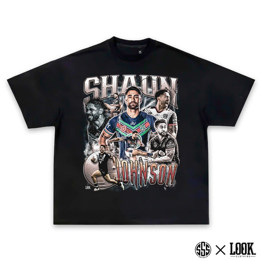 Shaun Johnson (NZ Warriors) - ADULTS Graphic Tee x LOOK. STREET CULTURE CO