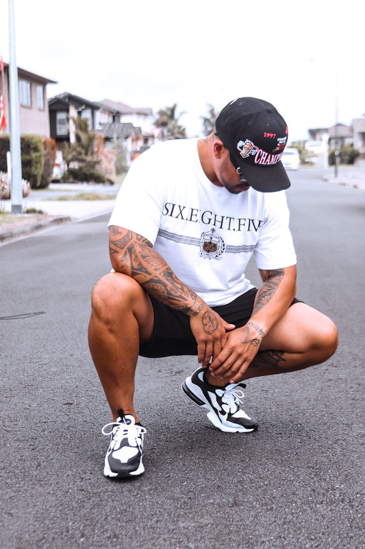 SIX.EIGHT.FIVE WHITE TEE