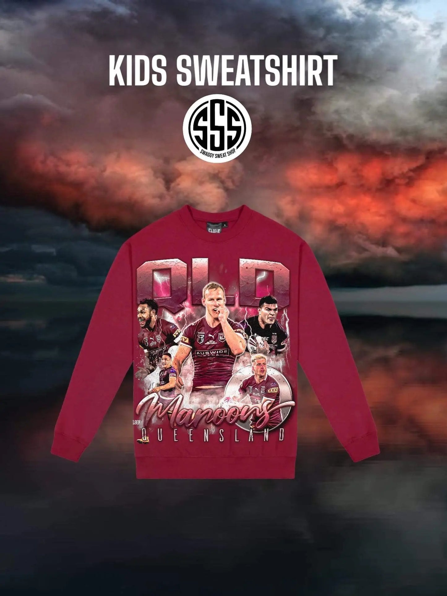 KIDS QLD CREWNECKS STREET CULTURE CO