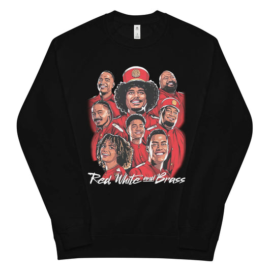 RED WHITE & BRASS SWEATSHIRT STREET CULTURE CO