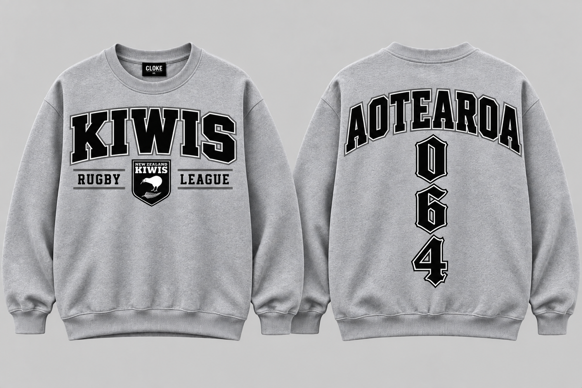 New Zealand Kiwis Rugby League Crewneck 26