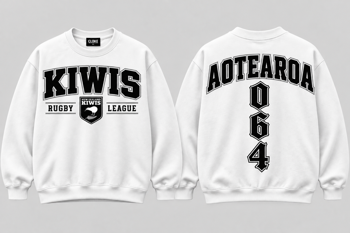 New Zealand Kiwis Rugby League Crewneck 26