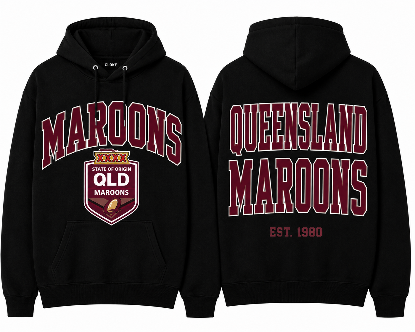 QLD MAROONS HOODIES