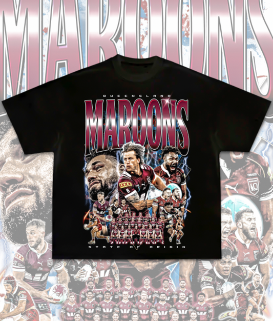 QLD Maroons graphic Tee 2026