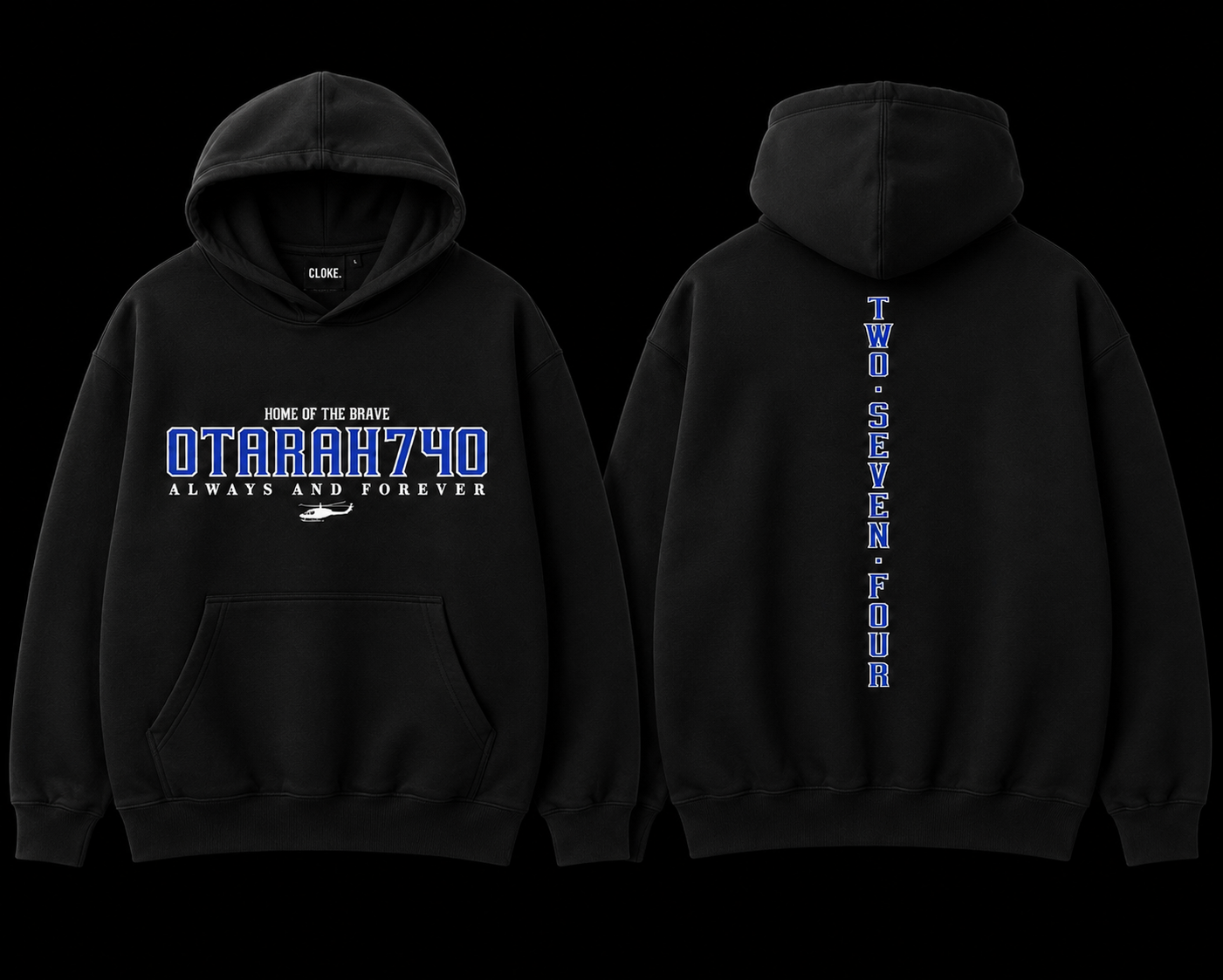 OTARA BLUE 274 HOODIE