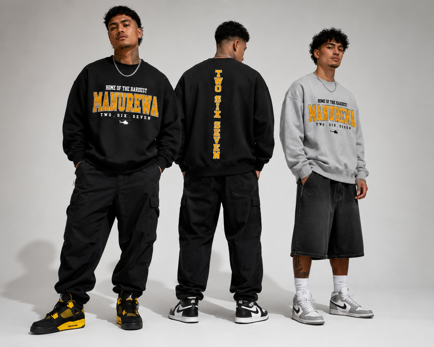 MANUREWA HARD 267 CREWNECK