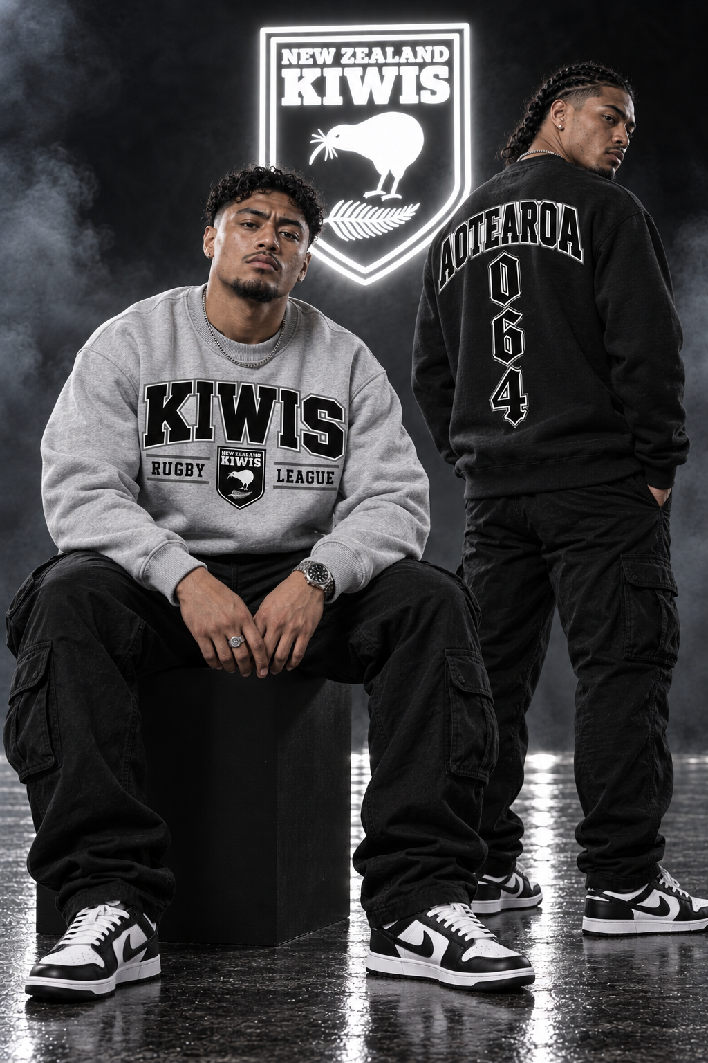New Zealand Kiwis Rugby League Crewneck 26