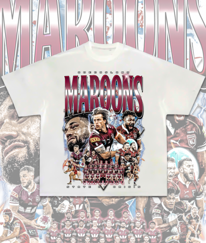 QLD Maroons graphic Tee 2026
