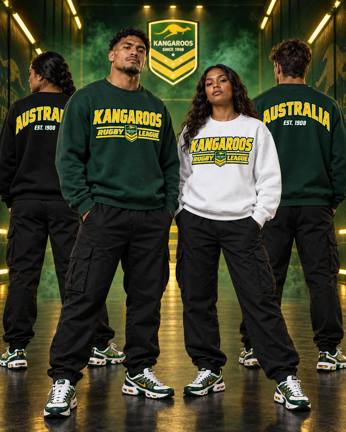 Australia Kangaroos Rugby League Crewneck ’26