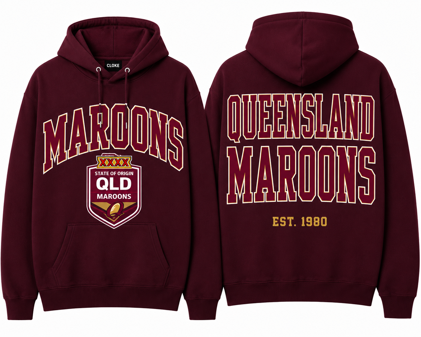 QLD MAROONS HOODIES