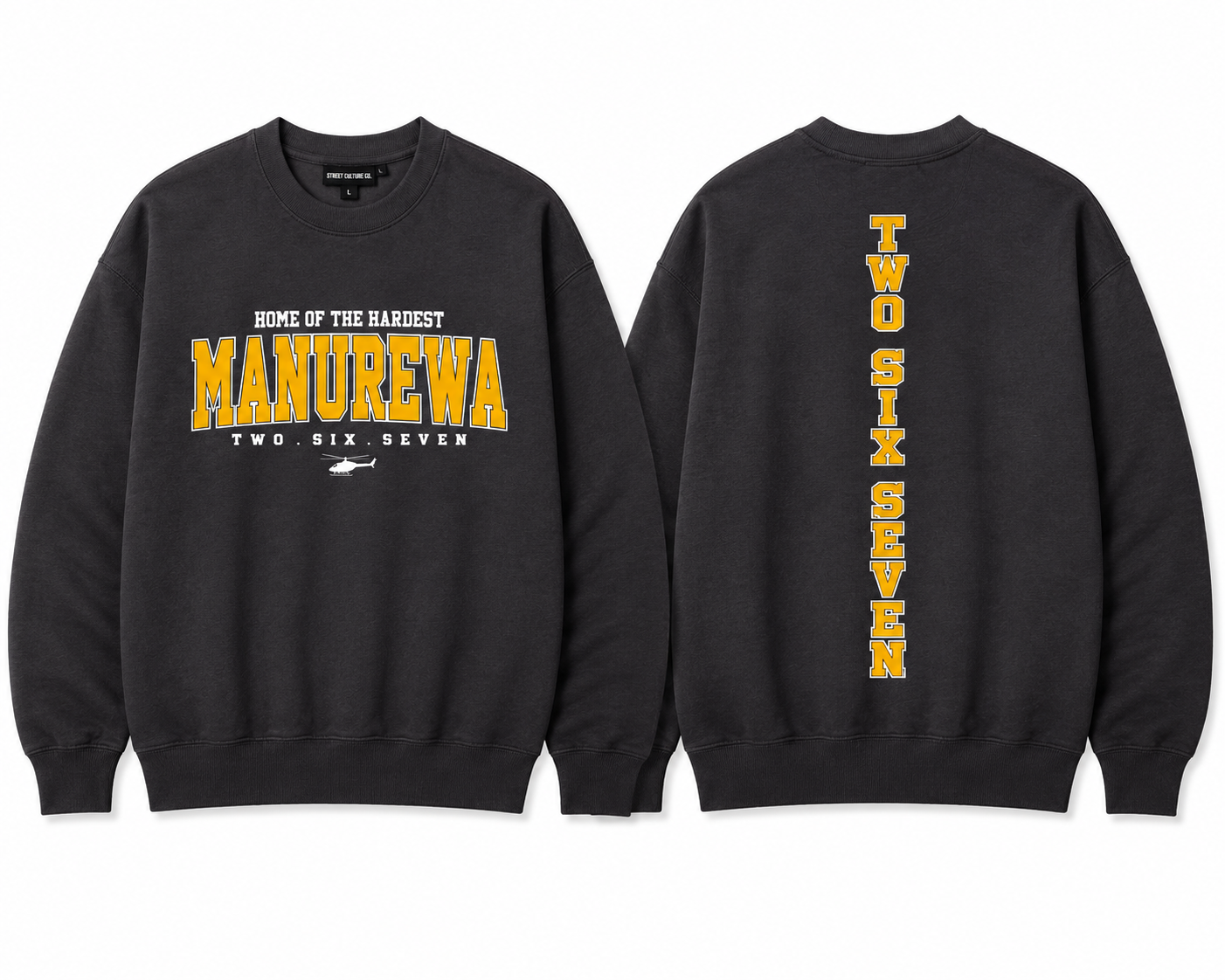 MANUREWA HARD 267 CREWNECK