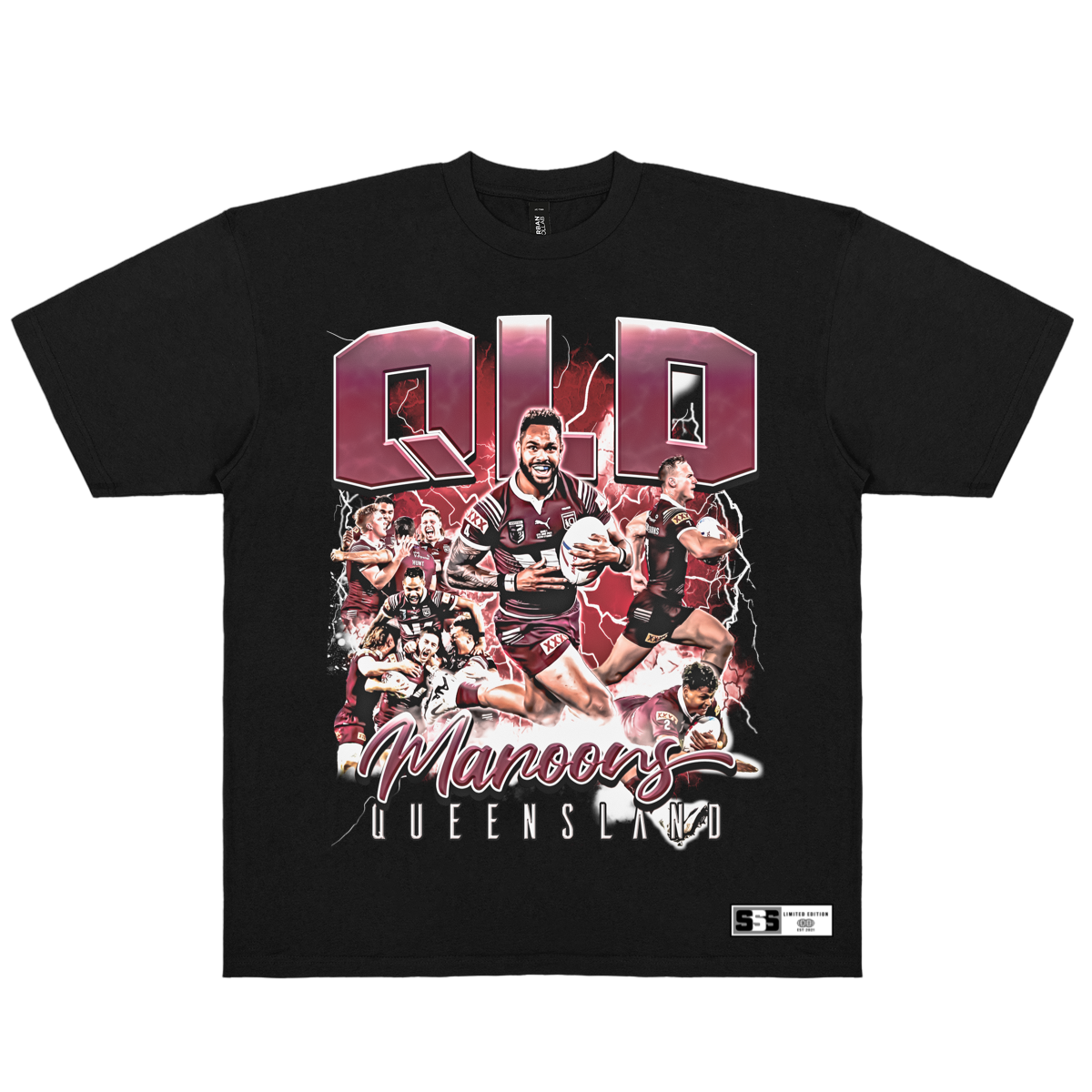 QLD HEAVYWEIGHT GRAPHIC TEE