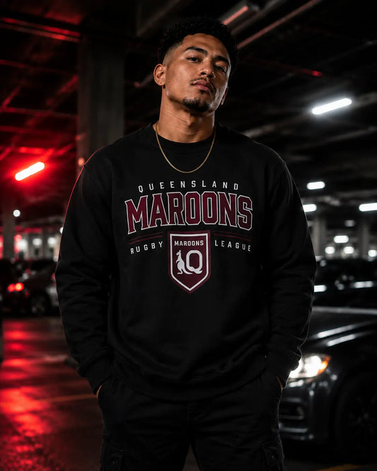 QLD MAROONS CREWNECK STREET CULTURE CO
