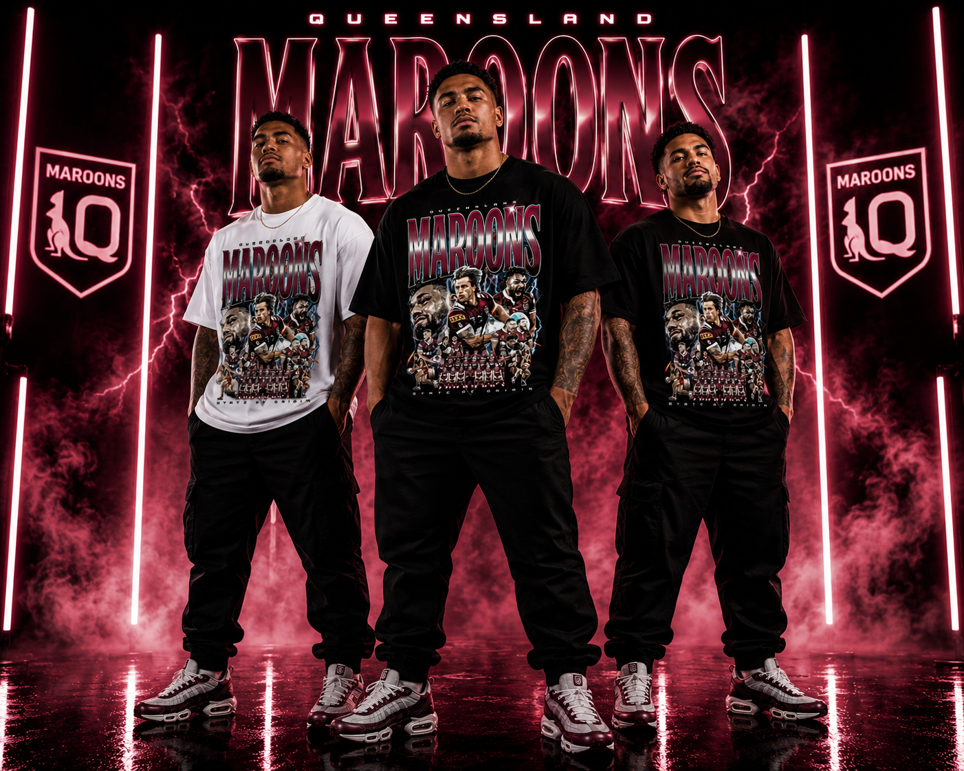 QLD Maroons graphic Tee 2026