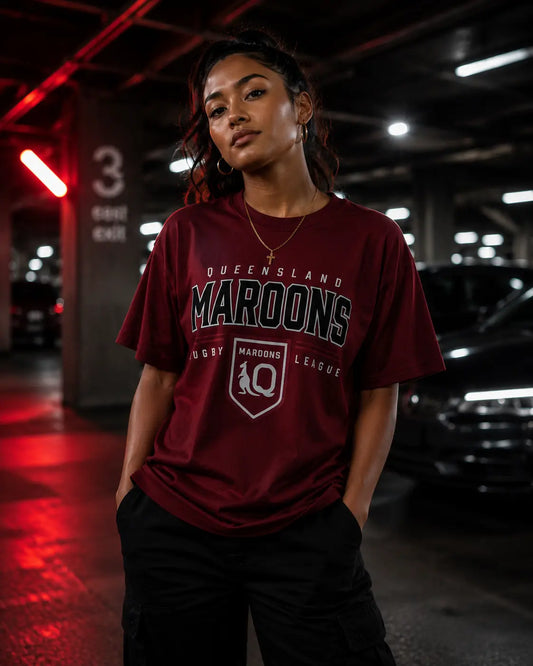 QLD MAROONS TEE 26 STREET CULTURE CO