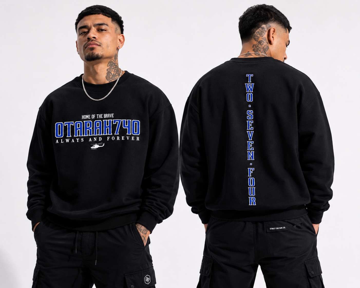OTARA BLUE 274 CREWNECK