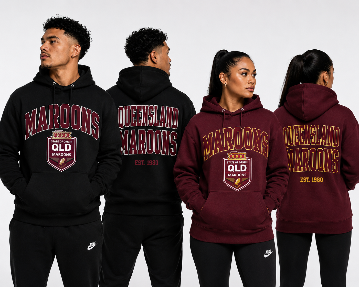 QLD MAROONS HOODIES