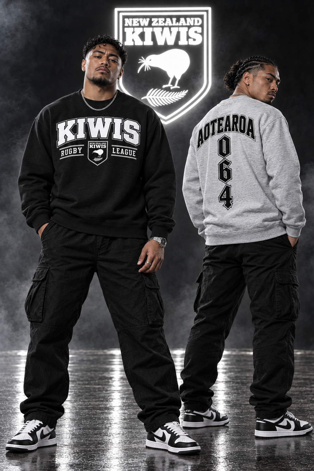 New Zealand Kiwis Rugby League Crewneck 26