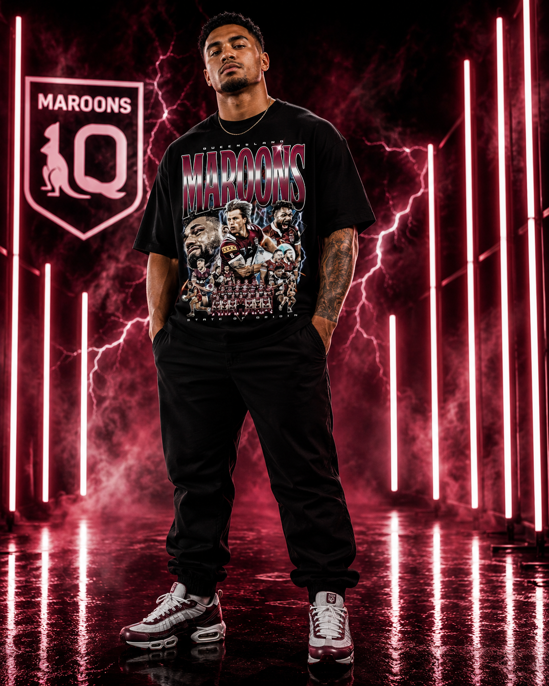 QLD Maroons graphic Tee 2026