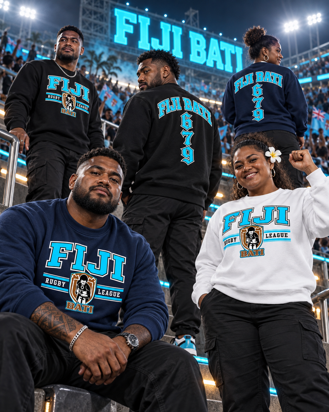 Fiji Bati Rugby League Crewneck ’26