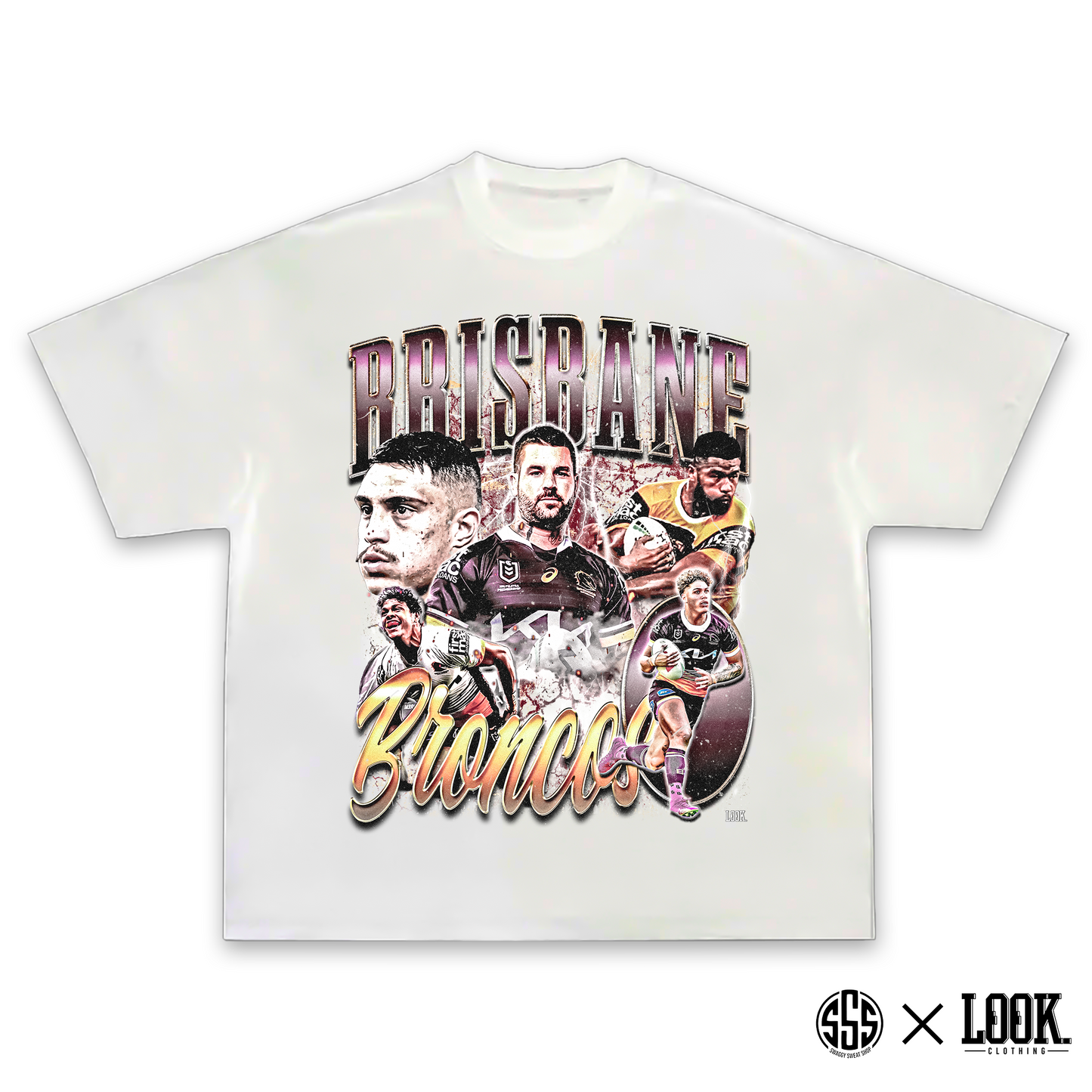 Brisbane Broncos - ADULTS Graphic Tee x LOOK.
