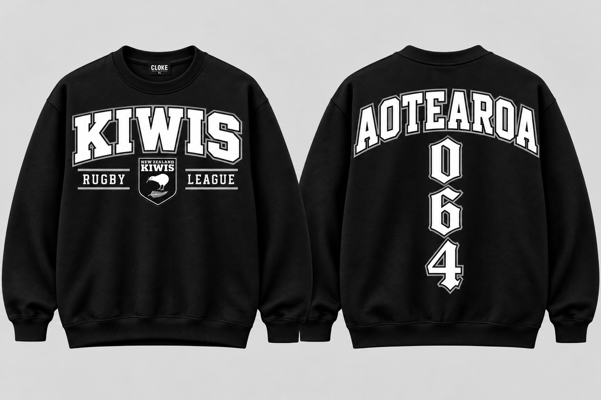 New Zealand Kiwis Rugby League Crewneck 26