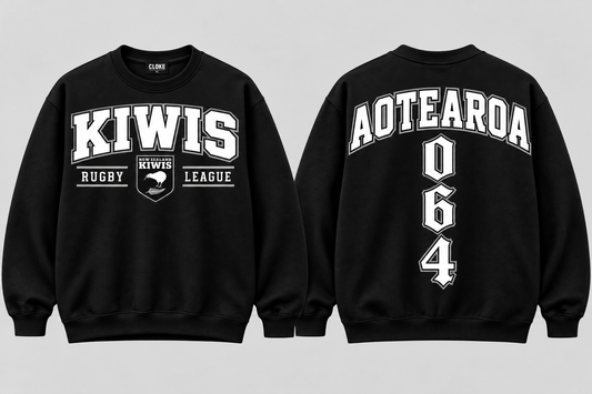 New Zealand Kiwis Rugby League Crewneck 26