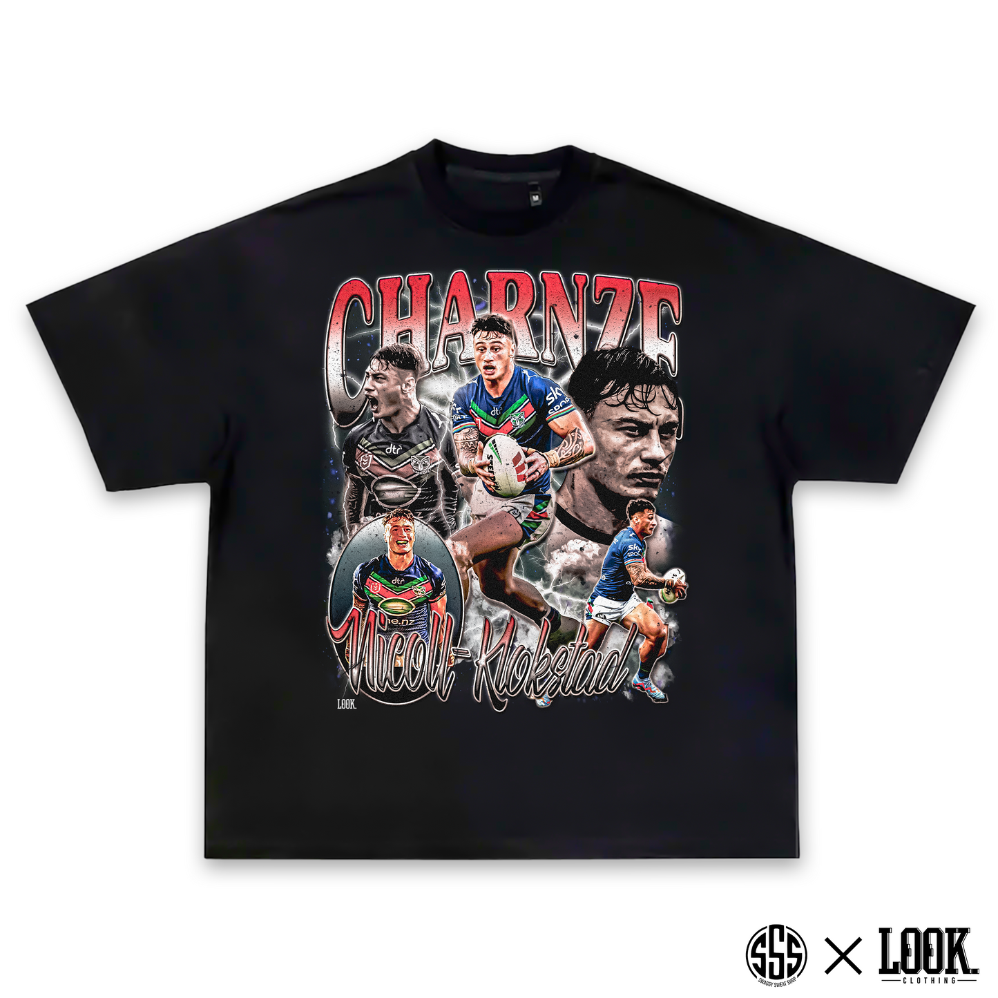 Charnze Nicoll-Klokstad (NZ Warriors) - ADULTS Graphic Tee x LOOK.
