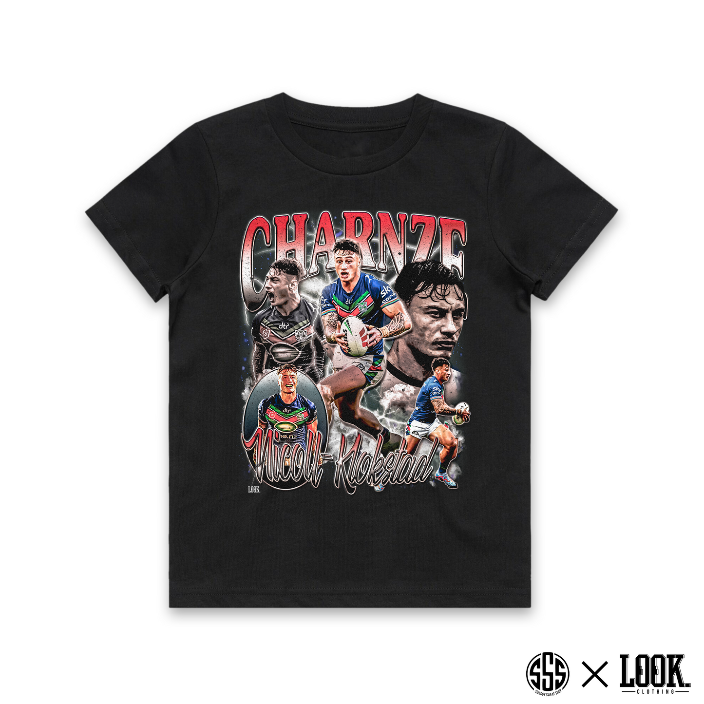 Charnze Nicoll-Klokstad (NZ Warriors) - KIDS Graphic Tee x LOOK.
