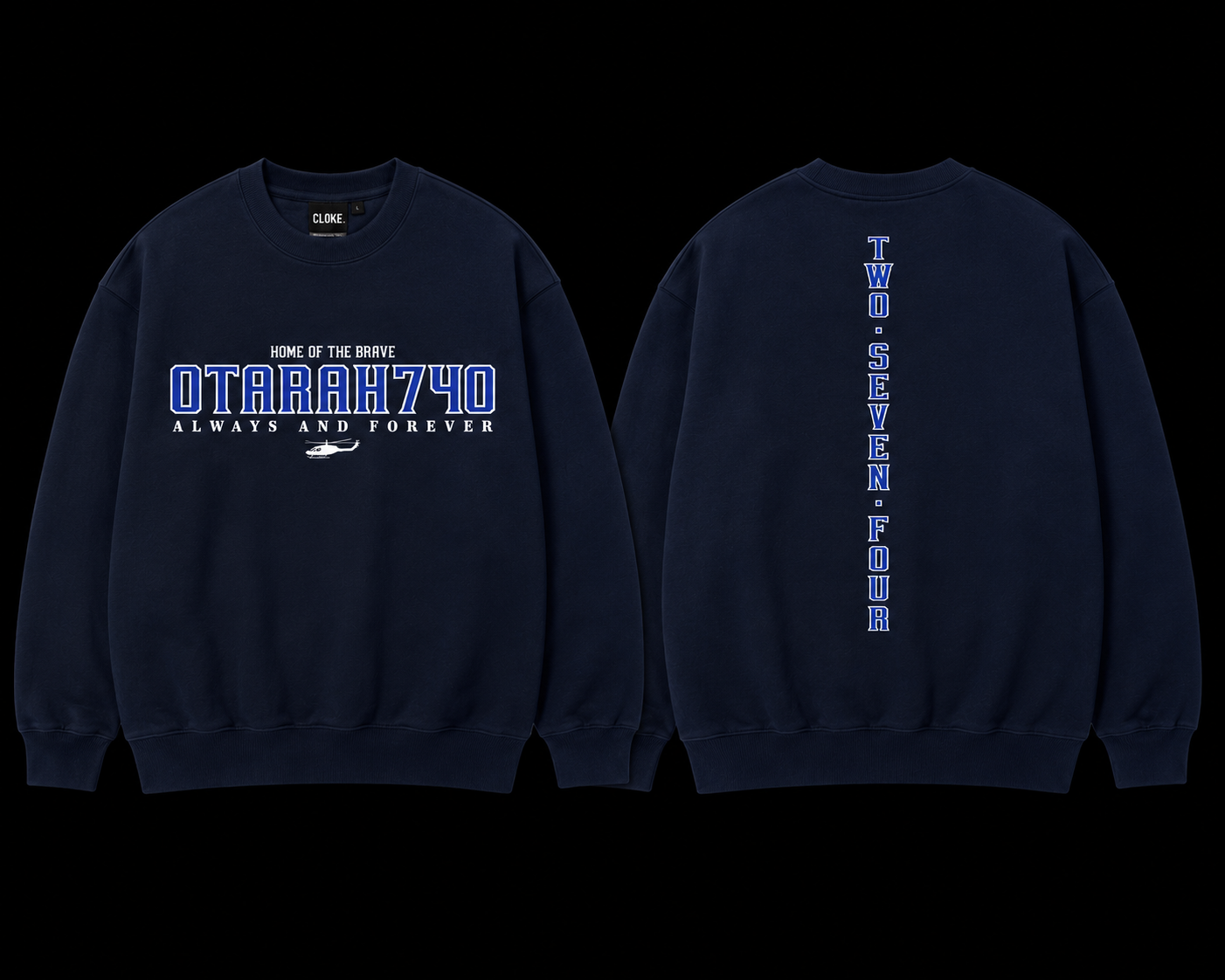 OTARA BLUE 274 CREWNECK