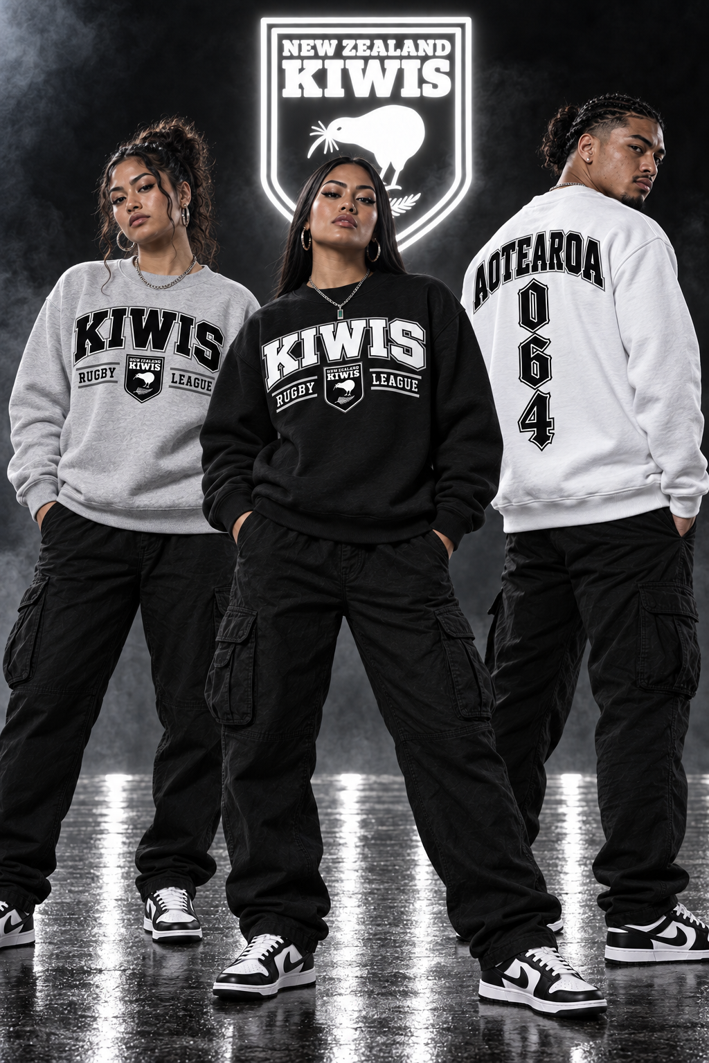 New Zealand Kiwis Rugby League Crewneck 26