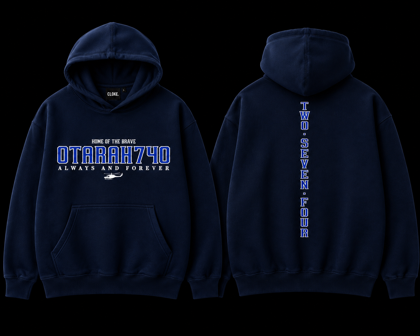 OTARA BLUE 274 HOODIE