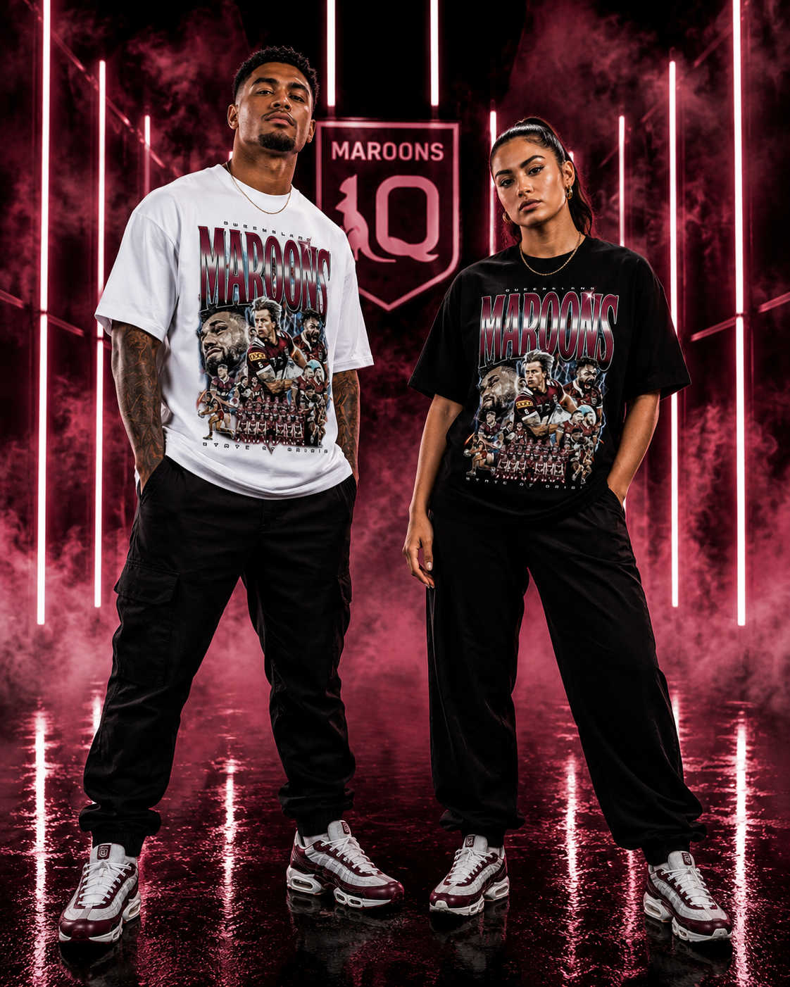 QLD Maroons graphic Tee 2026