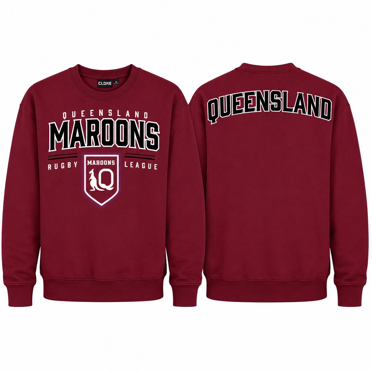 QLD MAROONS CREWNECK