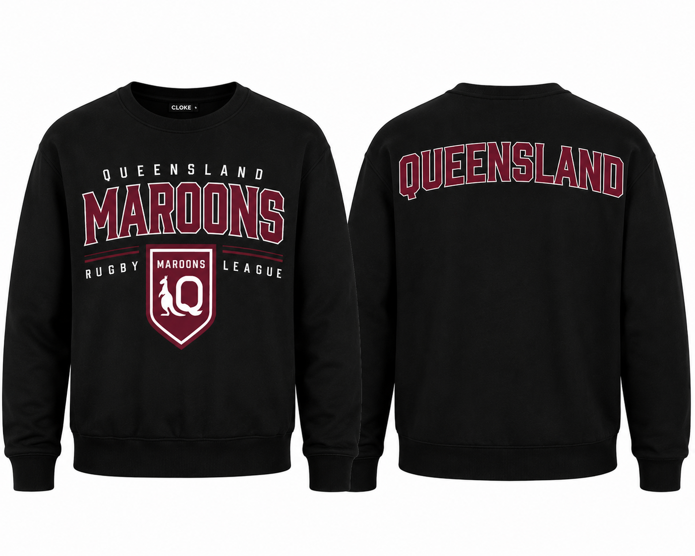 QLD MAROONS CREWNECK