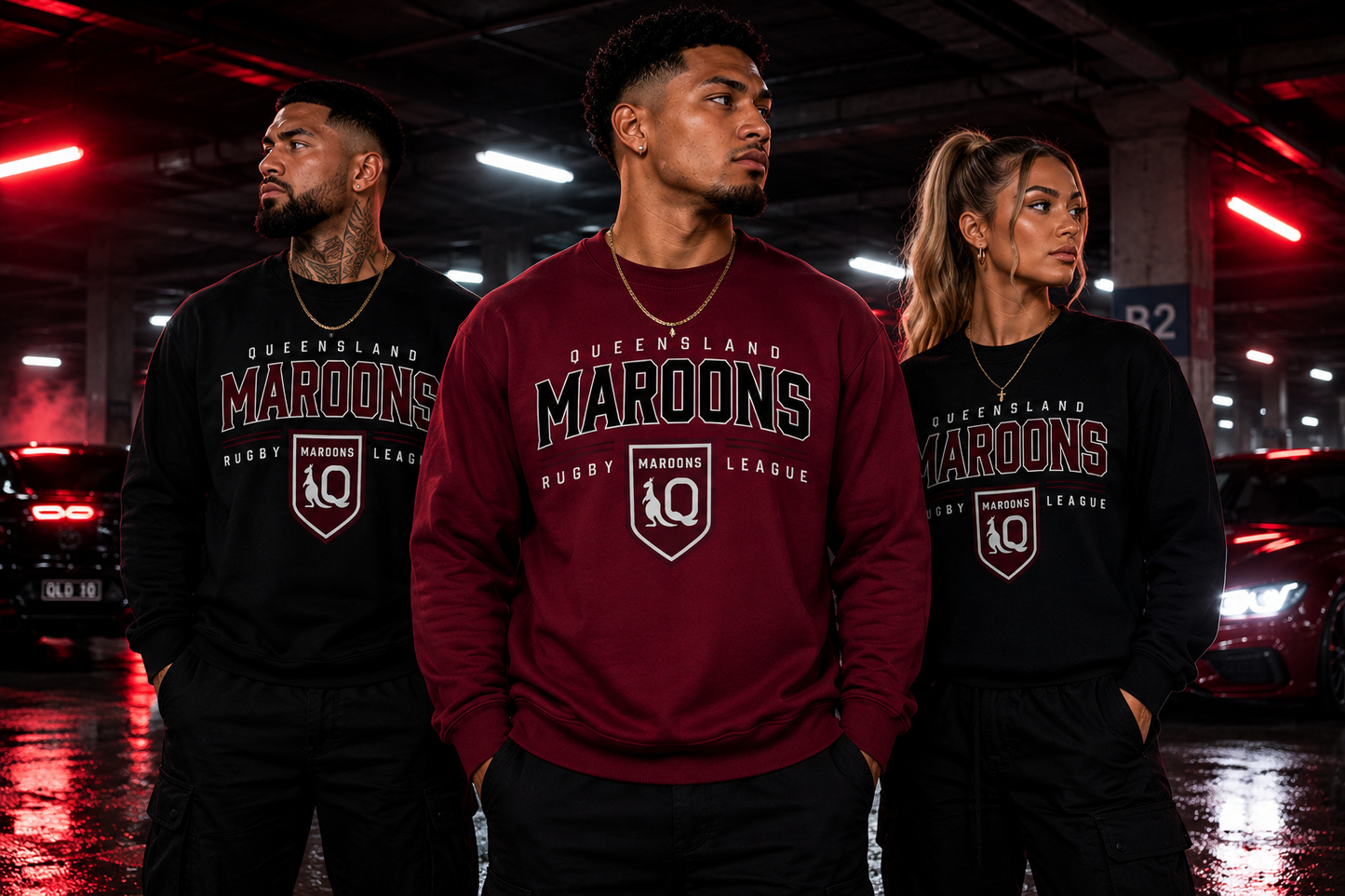 QLD MAROONS CREWNECK
