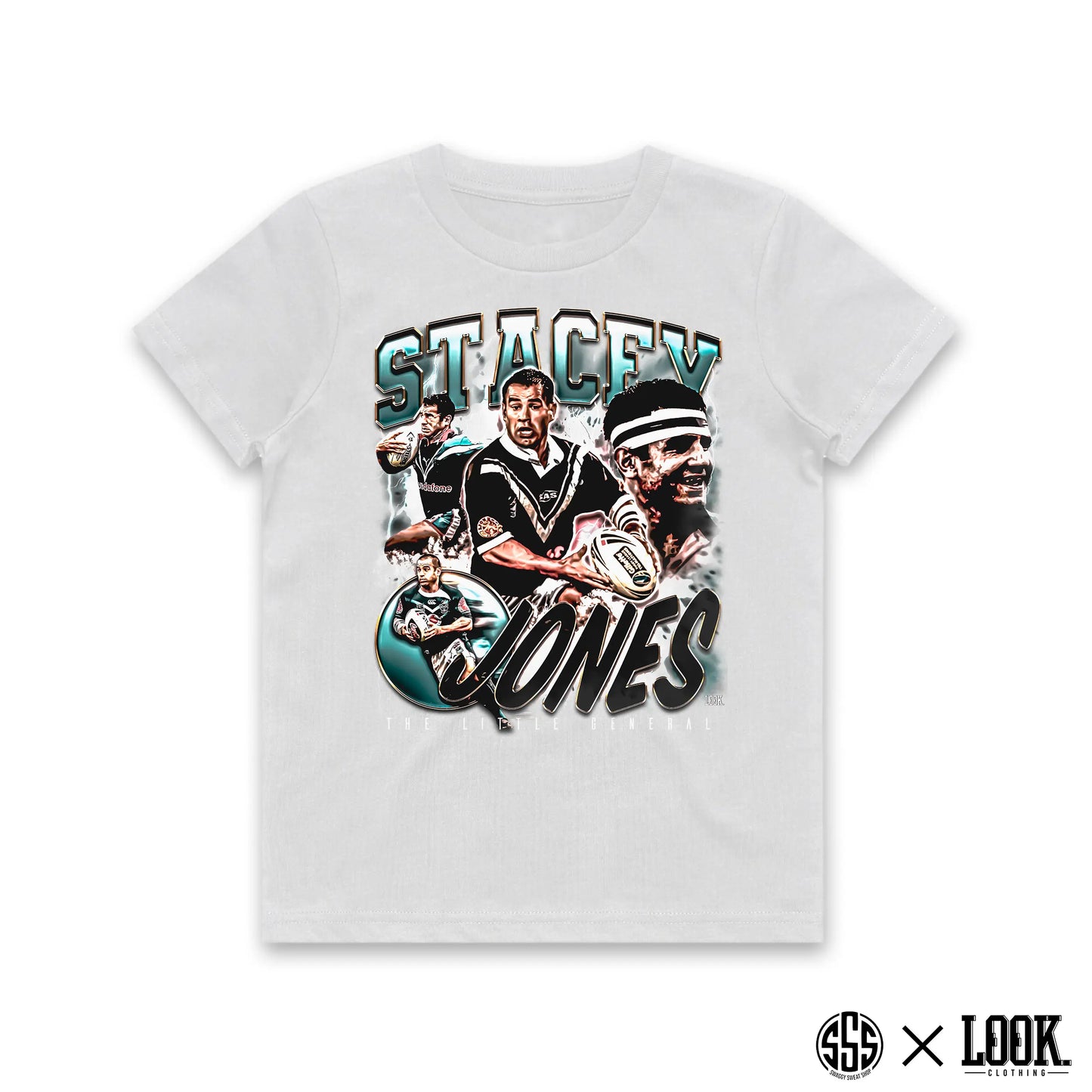 Stacey Jones (NZ Warriors) - KIDS Graphic Tee x LOOK. STREET CULTURE CO