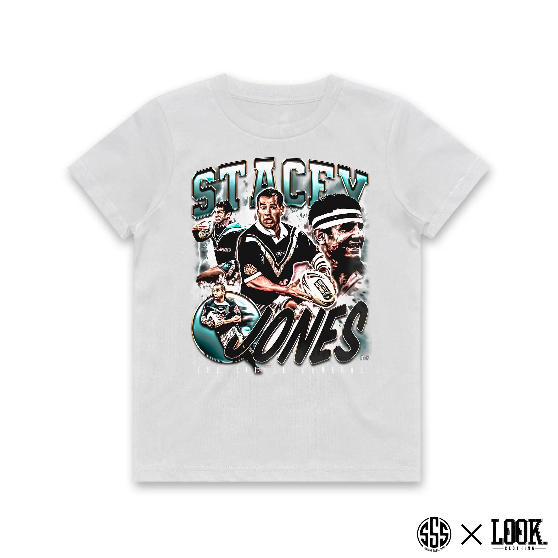 Stacey Jones (NZ Warriors) - KIDS Graphic Tee x LOOK. STREET CULTURE CO