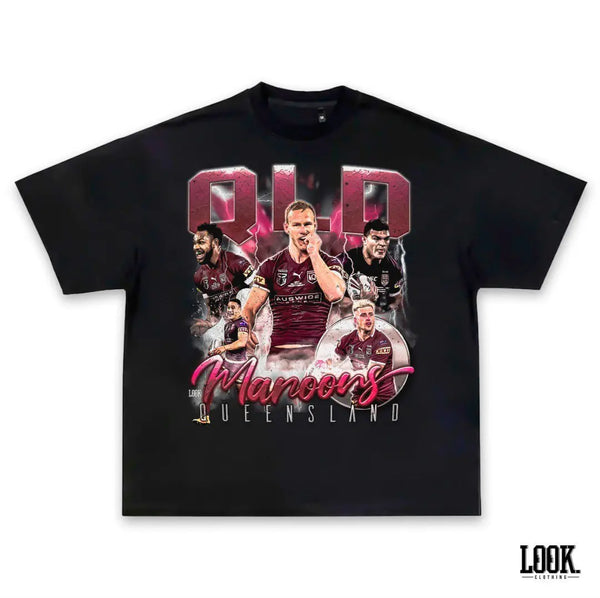 QLD MAROONS VINTAGE TEE
