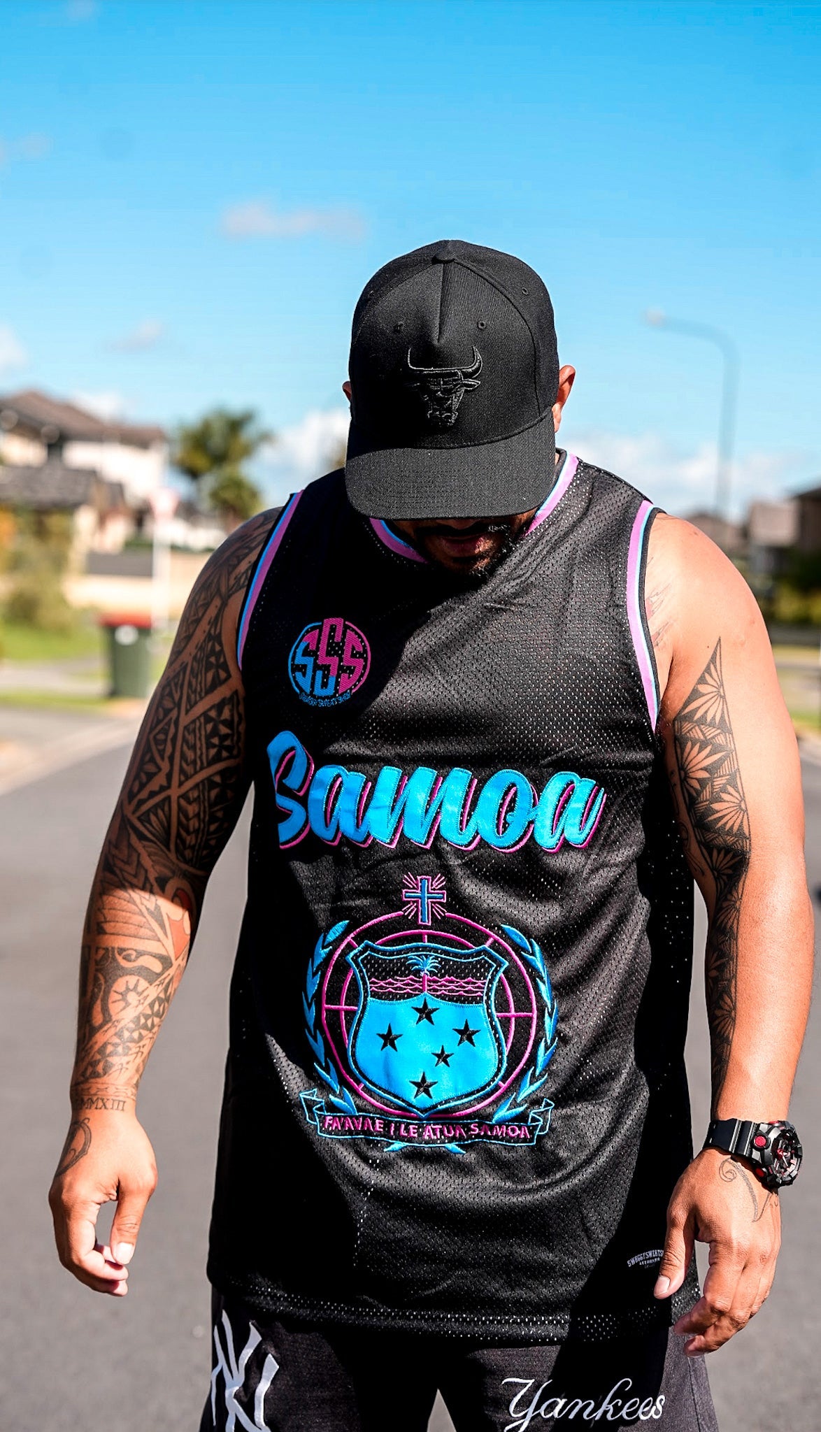 SIX.EIGHT.FIVE EMBROIDED SINGLET