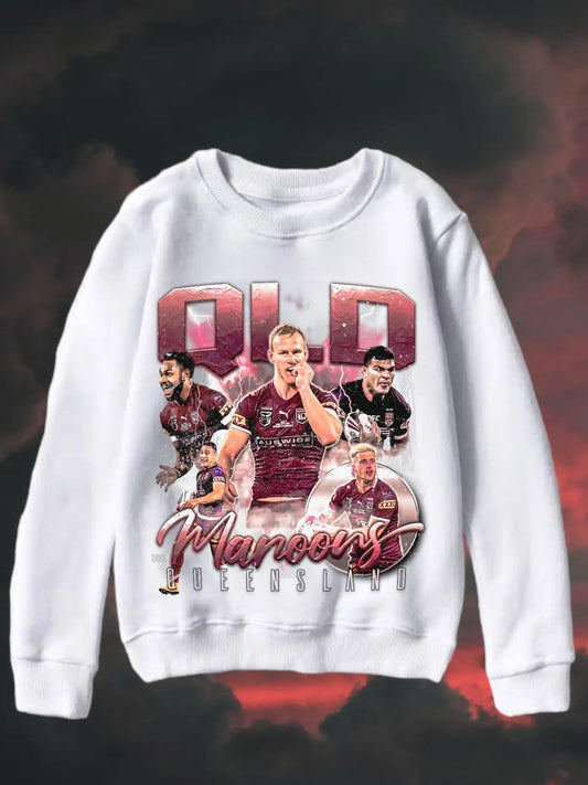 QLD MAROONS CREWNECK STREET CULTURE CO