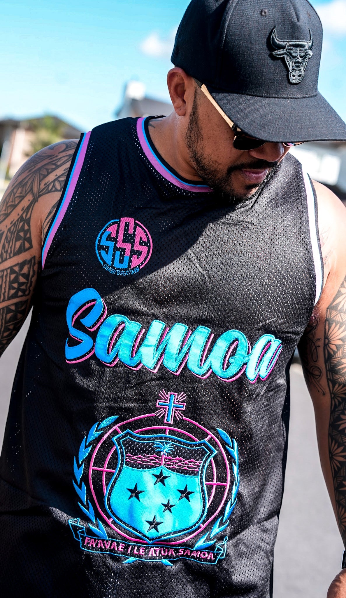 SIX.EIGHT.FIVE EMBROIDED SINGLET